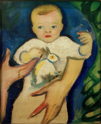 Buddha med æble af August Macke